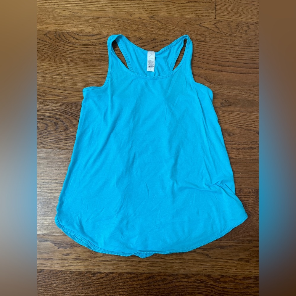 ivivva (kid’s lululemon) blue athletic tank top